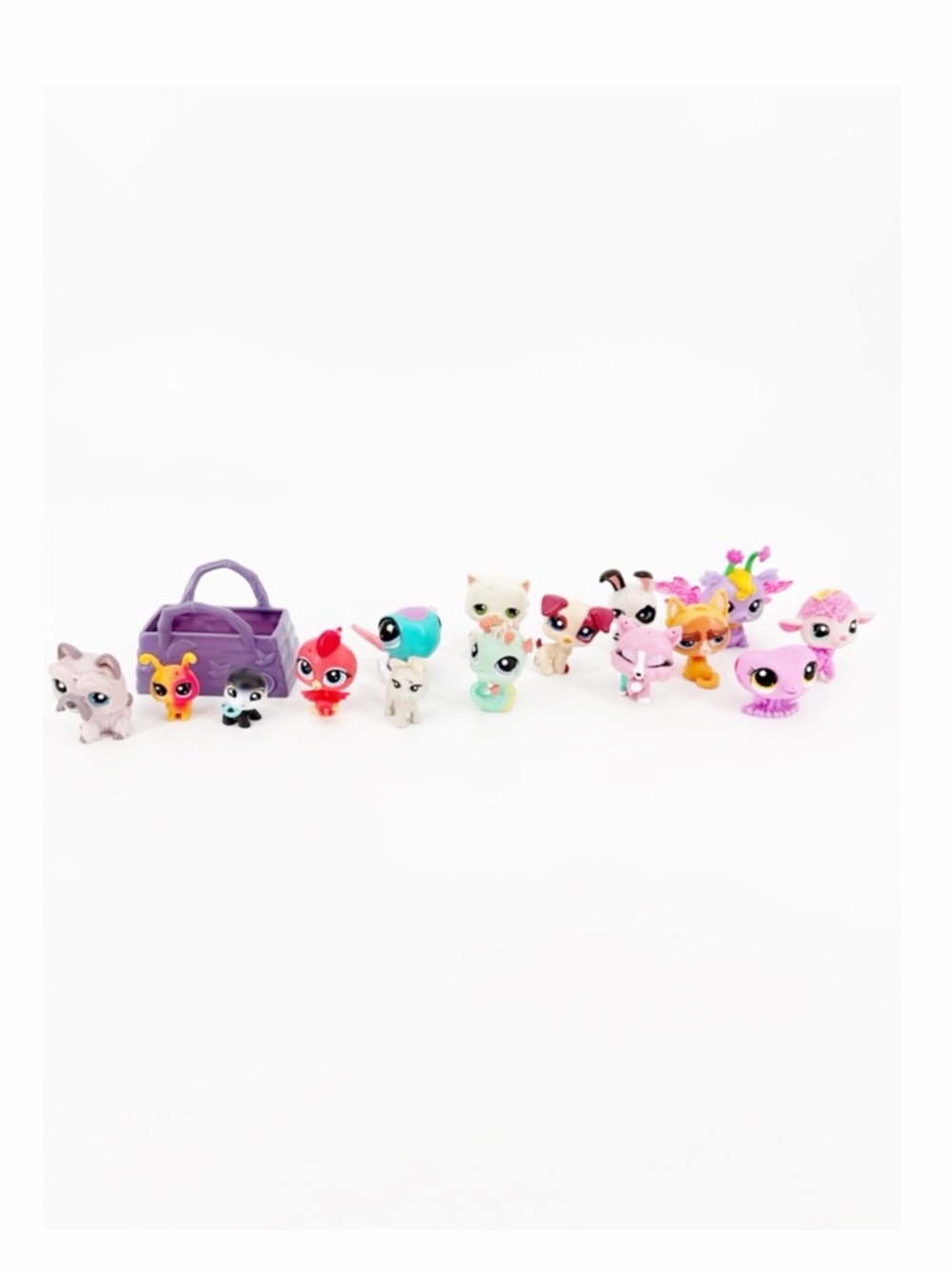 LPS Littlest Pet Shop Mini Figures Lot Of 12 Cat Dog Bird And More